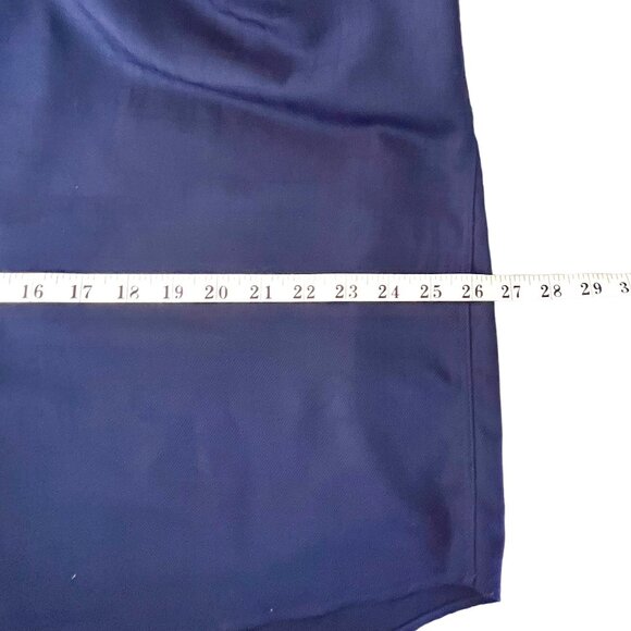 Van Heusen Button Up Dress Shirt Blue Jacquard Checkered Pattern XL 17 1/2 x 35 - Picture 9 of 11